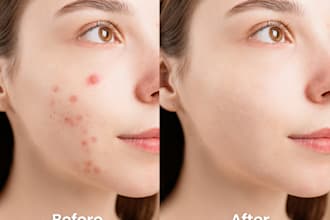 do professional photo retouching and background cleanup
