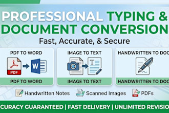 do copy typing from PDF or handwritten notes