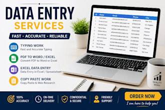 fast typing and data entry work