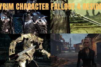create custom armor weapons or character for skyrim fallout 4 resident