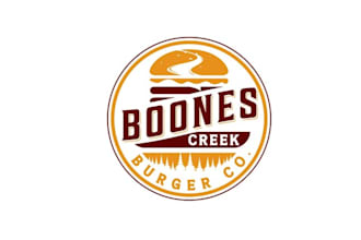 design burger restaurant pizza food logo