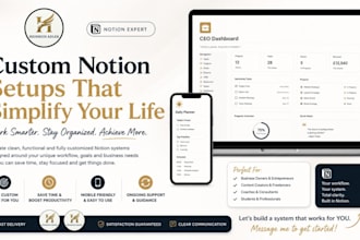 build a powerful notion workspace for productivity, business or personal systems