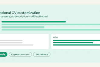 customize your CV, write a cover letter, and apply to jobs on your behalf