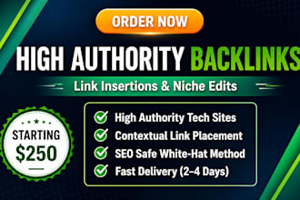 do link insertion and niche edits on authority tech sites