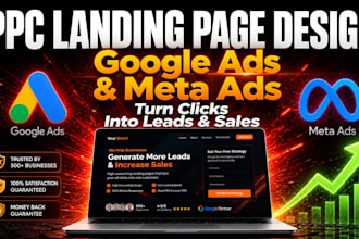 design a cro focused high converting PPC landing page for ads