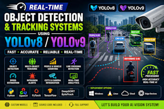 build real time object detection, tracking and counting systems using yolov8,v9
