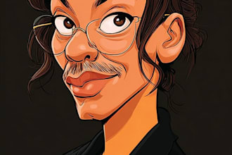 draw a professional custom cartoon caricature