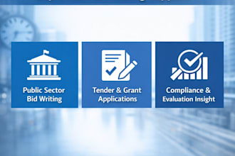 review public sector bids, tenders, and grant submissions