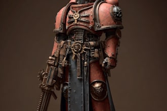 draw warhammer illustration based on your description