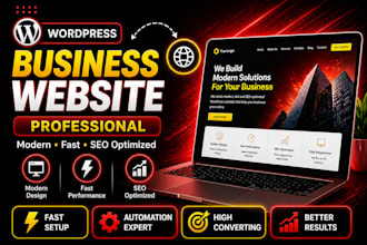 create professional wordpress business site or corporate website