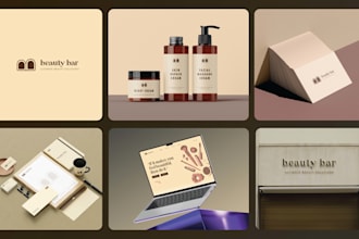 design a premium logo and complete brand identity
