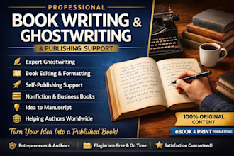 ghostwrite book ebook kdp ghostwriter ebook writer book editor non fiction