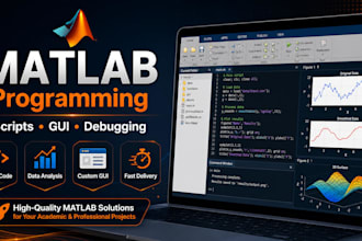 do matlab programming, simulink and data analysis projects