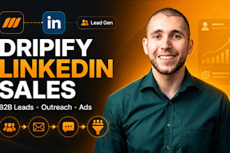 do dripify b2b sales b2b lead linkedin outreach sales linke din ads sales