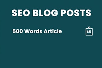 write SEO blog posts that rank on google