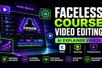 create faceless course video editing ai spokesperson with ai explainer videos