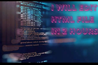 edit text, image and color in your HTML website fast