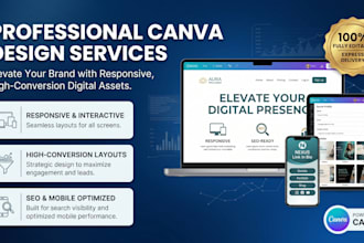 canva website design redesign canva landing page canva link in bio website