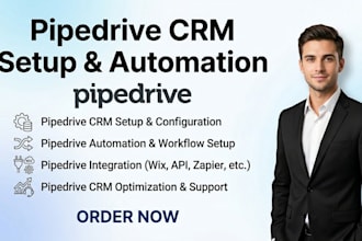 set up pipedrive CRM automation and integrate wix and zapier