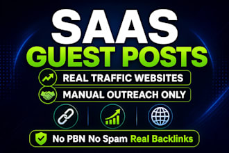 do saas guest posting with manual outreach backlinks