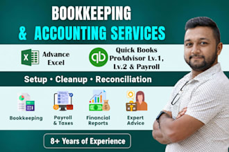 do quickbooks bookkeeping cleanup reconciliation and monthly reporting
