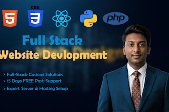 build a professional full stack web application with 15 days free support