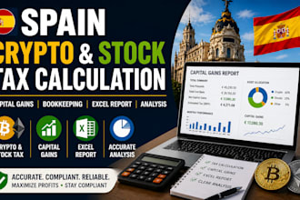 do spain stock trading tax calculation crypto bookkeeping capital gain report