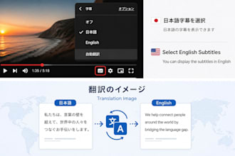 translate en to jp financial statement and subtitles