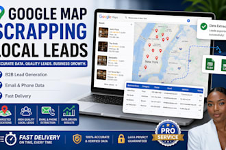 do google map scrapping b2b lead generation and data extraction expert