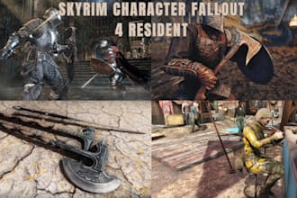 create custom armor weapons or character for skyrim fallout 4 resident