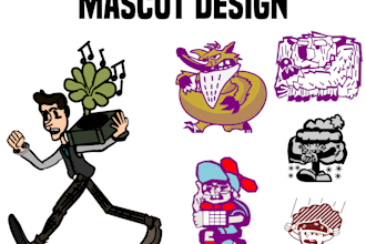 create vintage mascot for commercial use