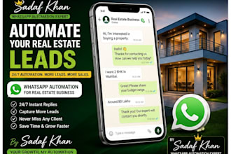 create whatsapp automation for real state agents to get property leads