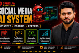 create ai social media captions and content calendar