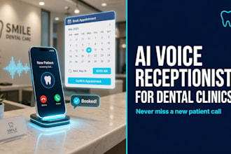 set up an ai voice receptionist for dental clinics that answers calls