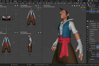 rig your 3d character, control rig for unreal engine, unity, blender and maya