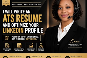 write an executive ats resume and linkedin profile