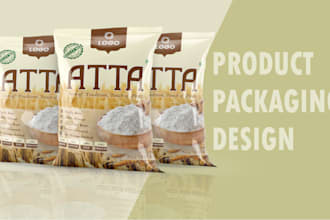 design a premium pouch snack food product packaging design