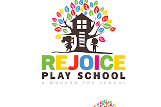 do modern childcare daycare kids and babyshop logo design