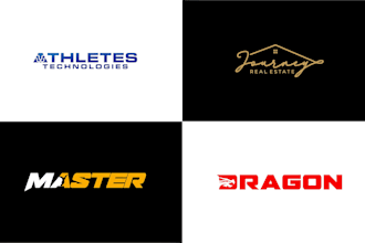 do modern minimalist lettering wordmark logo design