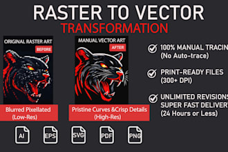 manually trace your logo or image into clean vector