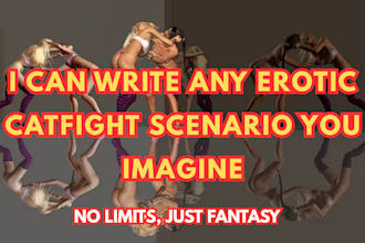 write a full women wrestling and catfight erotic story