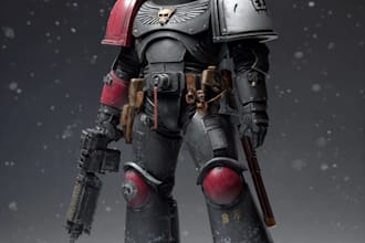 paint warhammer themed illustration