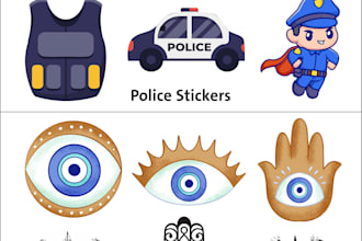 design printable sticker sheet a4 ready for print