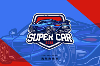 design eye catching custom travel, car logo