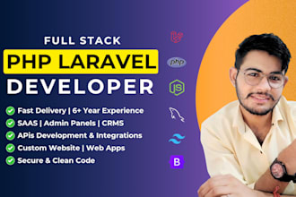 develop php laravel web application as your expert php developer