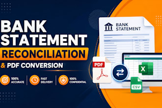 convert PDF, bank statements, scanned pages to excel, CSV