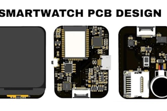 design wearable smartwatch pcb with esp32 nrf52 ble low power and health device