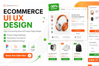 design ecommerce UI UX and product page in figma