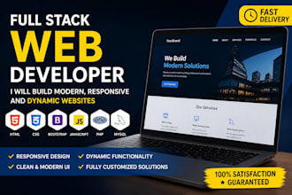 develop your business website with admin panel