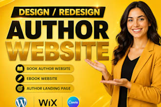 design book author website, ebook website  ,author landing page